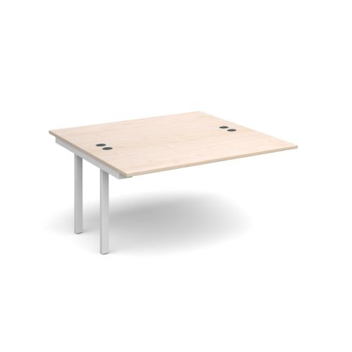Connex add on units back to back 1400mm x 1600mm - white frame, maple top