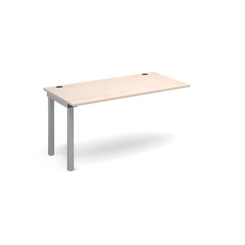 Connex add on unit single 1400mm x 800mm - silver frame and maple top