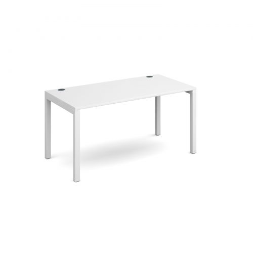 Connex starter unit single 1400mm x 800mm - white frame and white top