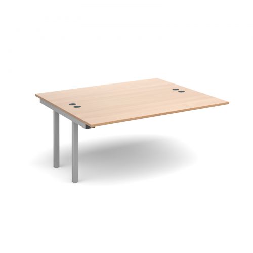Connex add on units back to back 1600mm x 1600mm - silver frame and beech top