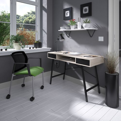 COBWS-K | Ensure the space you dedicate to home working has everything you need to function optimally during your working day. With 2 pull out drawers and a shelf, this Coba desk is an organisers dream as there's a place for everything, together with plenty of space on the desktop for your laptop and paperwork. And when it's time to call it a day and shut down your laptop, you still have a charming desk that will decorate your space beautifully.