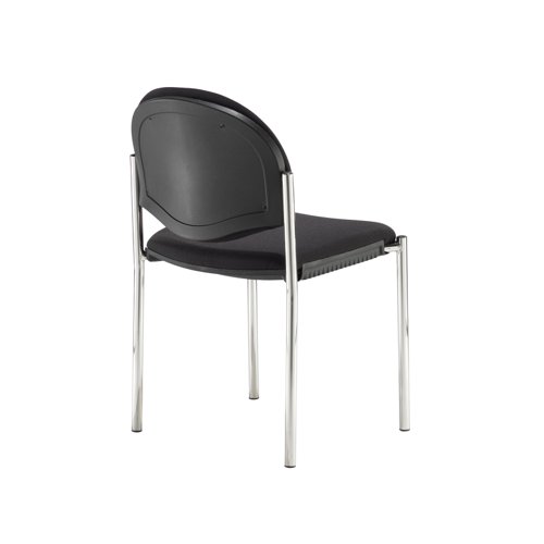 Coda multi purpose chair, no arms, black fabric  COD100H-BLK