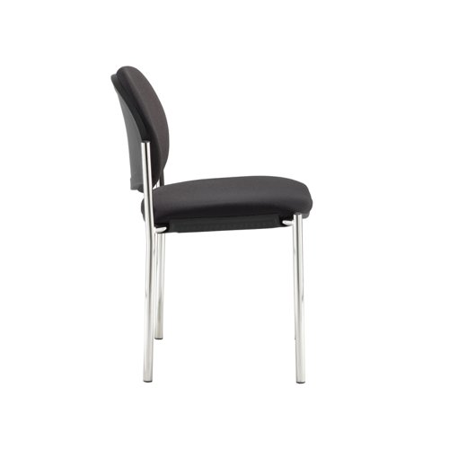 COD100H-BLK Coda multi purpose chair, no arms, black fabric