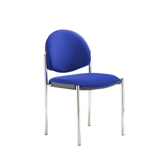 Coda multi purpose chair - no arms and blue fabric