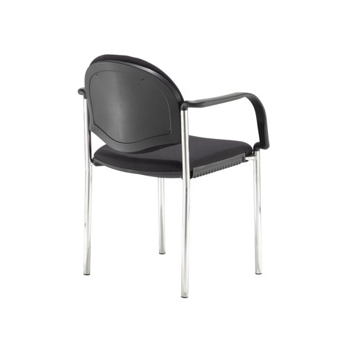 COD101H-BLK Coda multi purpose chair, with arms, black fabric