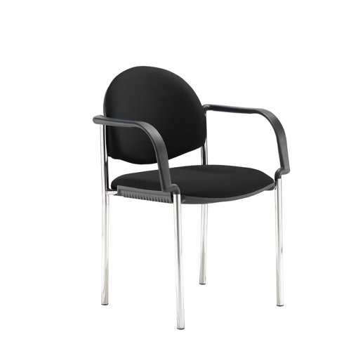 Coda multi purpose chair and with arms and black fabric