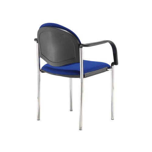 COD101H-BLU Coda multi purpose chair, with arms, blue fabric
