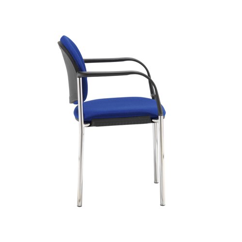 Coda multi purpose chair, with arms, blue fabric  COD101H-BLU