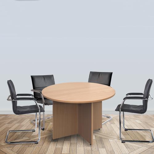 Arrow head leg circular meeting table Meeting Tables M-RT12