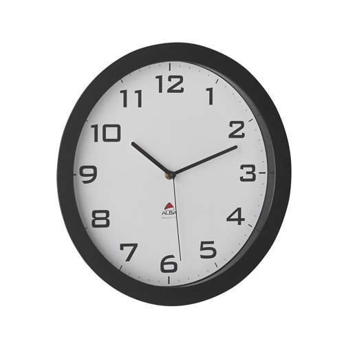 Cosmos large wall clock 380mm - Black & White