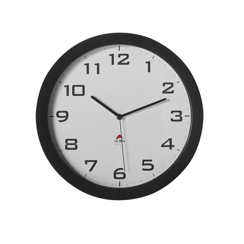 COWC Cosmos large wall clock 380mm - Black & White