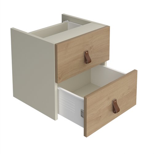 Storage unit insert - drawers with leather pull handles | M-CSI-D | 