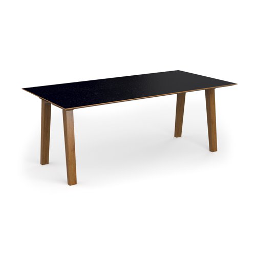 Crew rectangular table 2000mm x 1000mm with oak leg frame and mdf top with chamfered edges - made to order