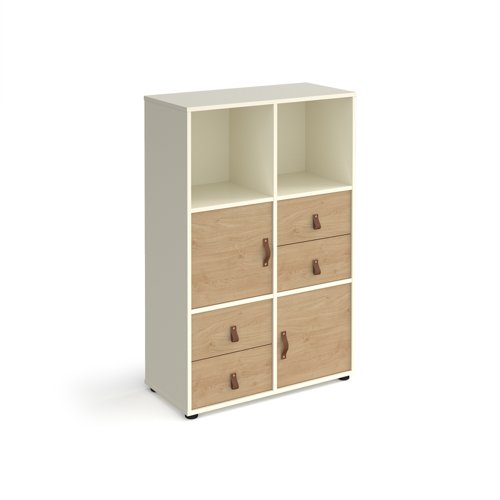 Offering versatile and practical storage solutions, our universal cube wooden storage and matching shelf brackets will keep your home office organised and looking neat and tidy. With doors, drawers and shelves included in the bundle which can be ordered in any of the 3 wood finishes and can be positioned in any cube.