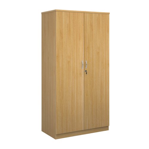 Systems double door cupboard 2000mm high - oak