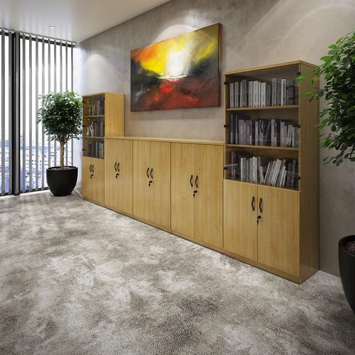 Systems combi unit with tambour and glass doors Bookcases With Storage M-TG16