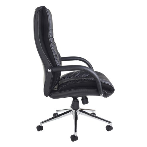 Derby high back executive chair - black faux leather Office Chairs DER300T1-BLK