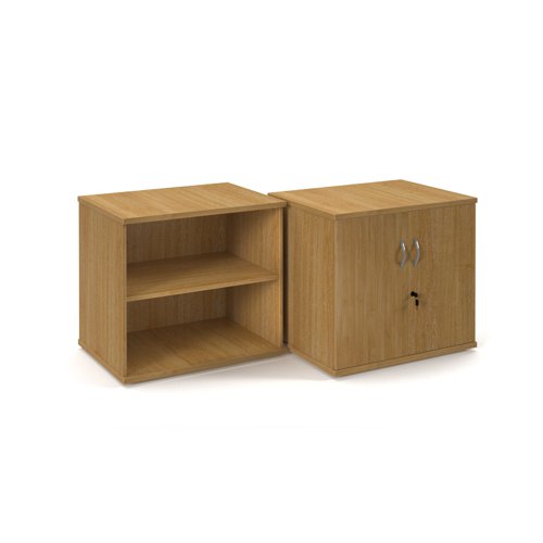Deluxe desk high bookcase 600mm deep - oak DHBCO Buy online at Office 5Star or contact us Tel 01594 810081 for assistance