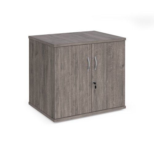 DHCCGO Deluxe double door desk high cupboard 600mm deep - grey oak