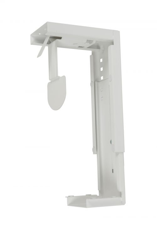 Large under desk CPU holder - white