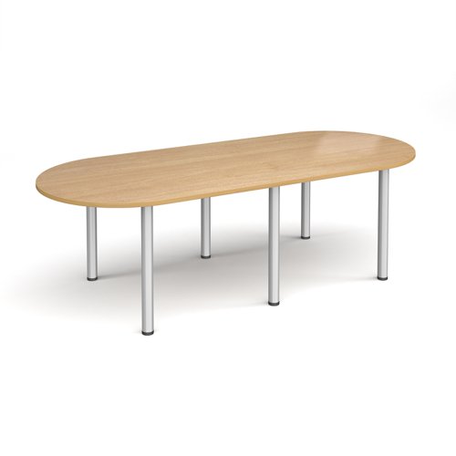 Radial end meeting table with 6 radial legs 