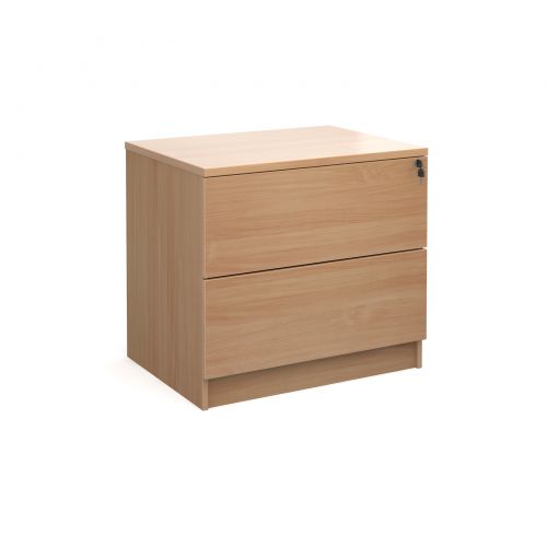 Executive 2 Drawer Side Filer 800x600mm Beech Finish DSF2B