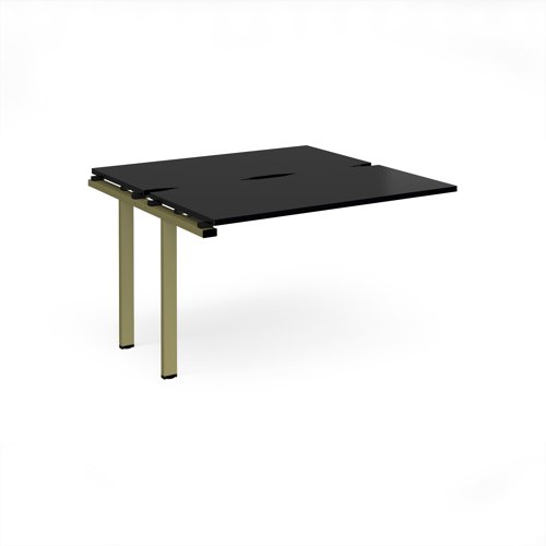 Adapt add on unit single 1200mm x 1200mm - green frame, black top