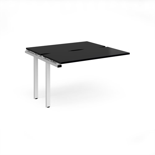 Adapt add on unit single 1200mm x 1200mm - white frame, black top