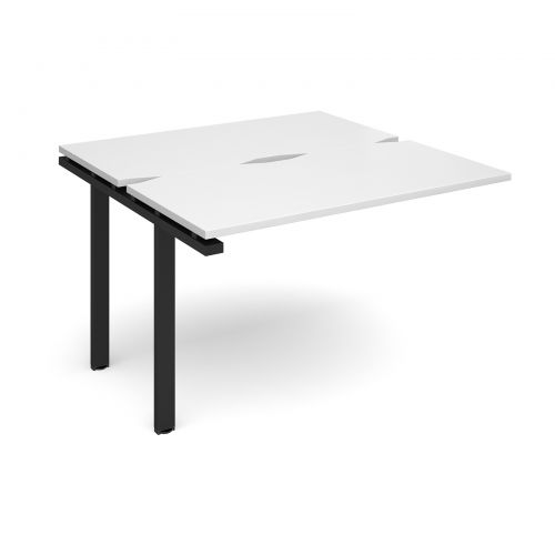 Adapt II add on unit single 1200mm x 1200mm - black frame, white top