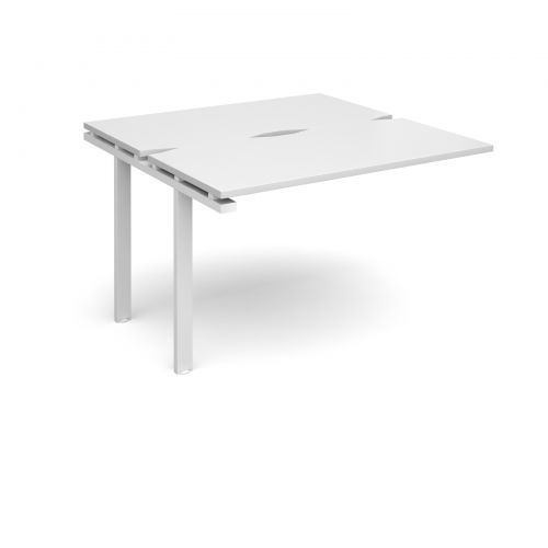 Adapt II add on units back to back 1200mm x 1200mm - white frame, white top