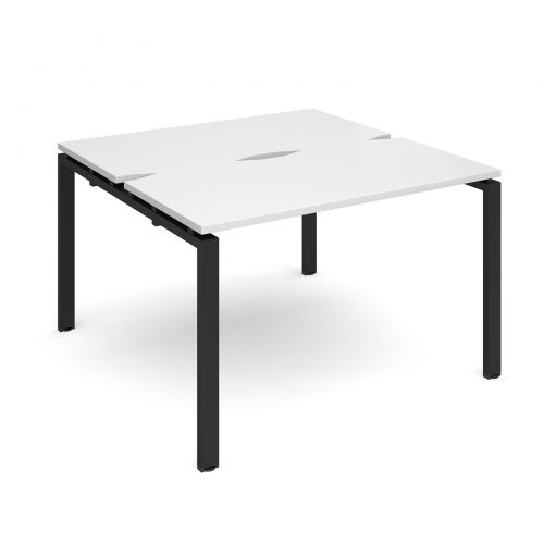 Adapt II starter units back to back 1200mm x 1200mm - black frame, white top