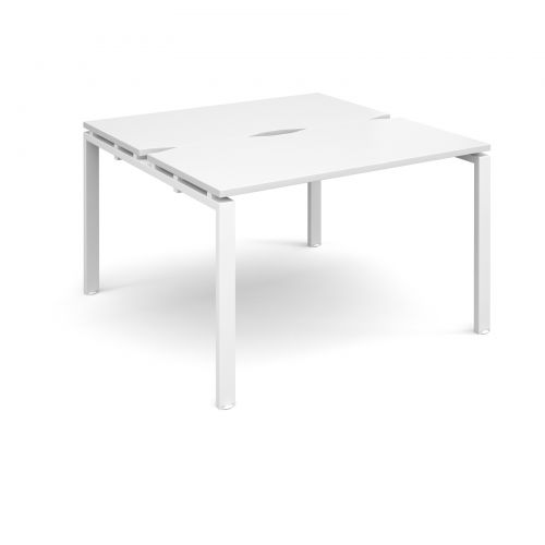 Adapt II starter units back to back 1200mm x 1200mm - white frame, white top