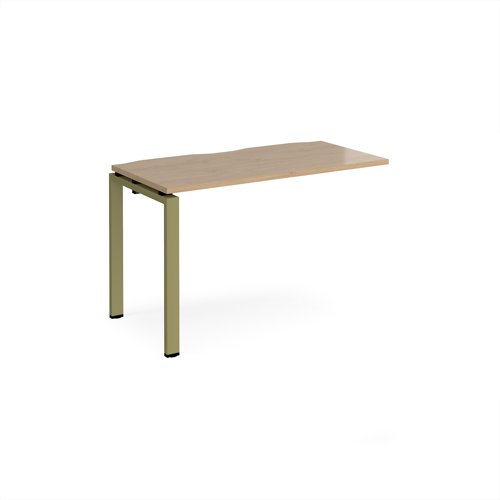Adapt add on unit single 1200mm x 1600mm - green frame, kendal oak top