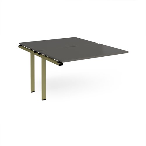 Adapt add on unit single 1200mm x 1600mm - green frame, storm grey top