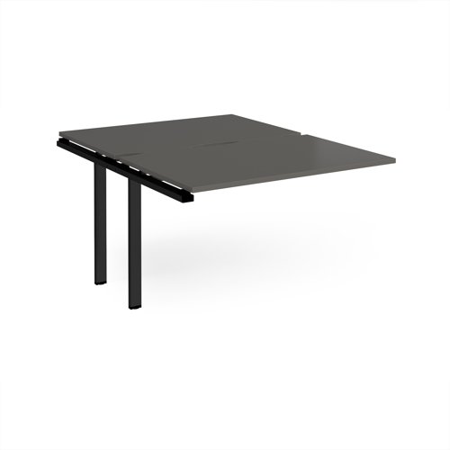 Adapt add on unit single 1200mm x 1600mm - black frame, storm grey top