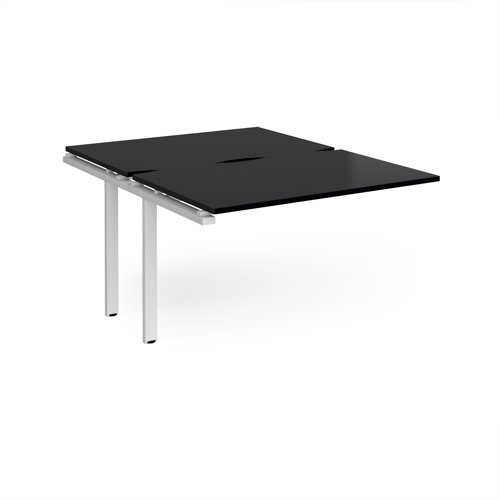 Adapt add on unit single 1200mm x 1600mm - white frame, black top