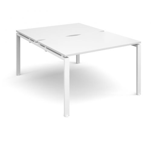 Adapt II starter units back to back 1200mm x 1600mm - white frame, white top