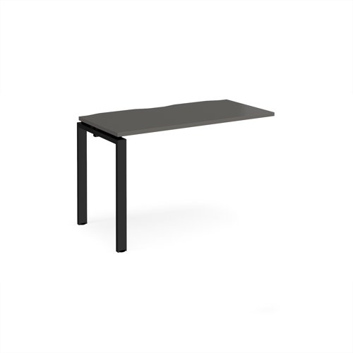 Adapt add on unit single 1200mm x 600mm - black frame, storm grey top