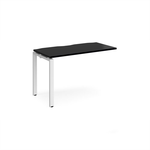 Adapt add on unit single 1200mm x 600mm - white frame, black top