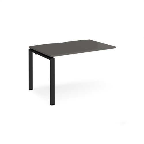 Adapt add on unit single 1200mm x 800mm - black frame, storm grey top