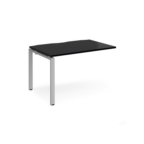 Adapt add on unit single 1200mm x 800mm - silver frame, black top