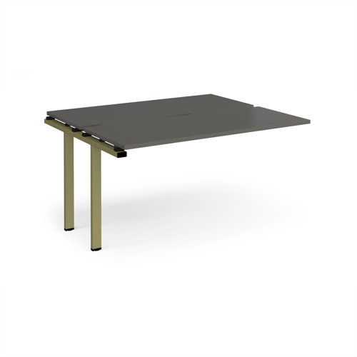 Adapt add on unit single 1400mm x 1200mm - green frame, storm grey top
