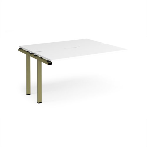 Adapt add on unit single 1400mm x 1200mm - green frame, white top