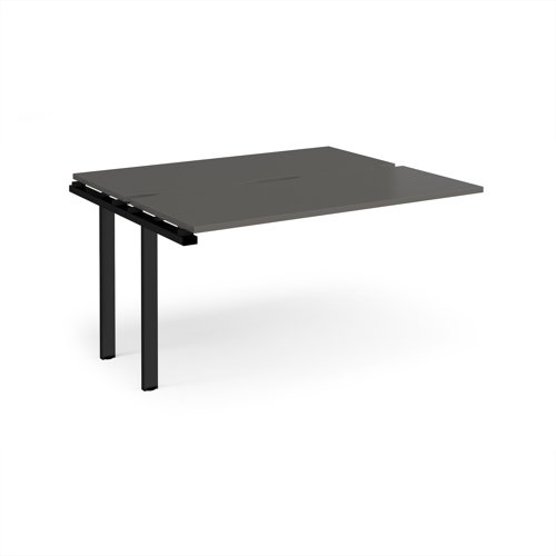 Adapt add on unit single 1400mm x 1200mm - black frame, storm grey top