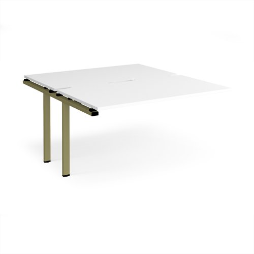Adapt add on unit single 1400mm x 1600mm - green frame, white top