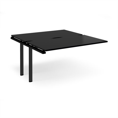 Adapt add on unit single 1400mm x 1600mm - black frame, black top