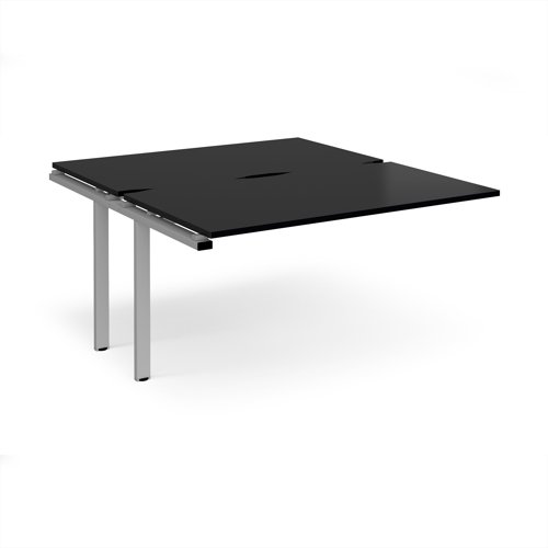 Adapt add on unit single 1400mm x 1600mm - silver frame, black top