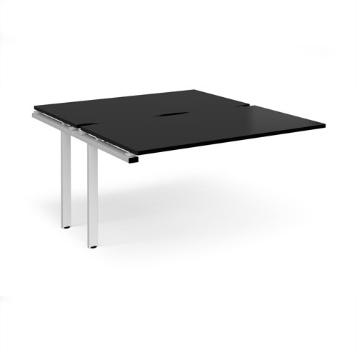 Adapt add on unit single 1400mm x 1600mm - white frame, black top