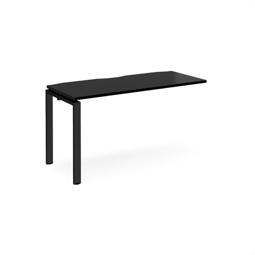 Adapt add on unit single 1400mm x 600mm - black frame, black top