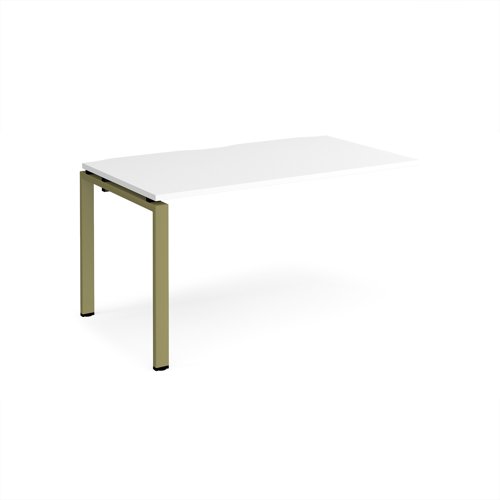 Adapt add on unit single 1400mm x 800mm - green frame, white top